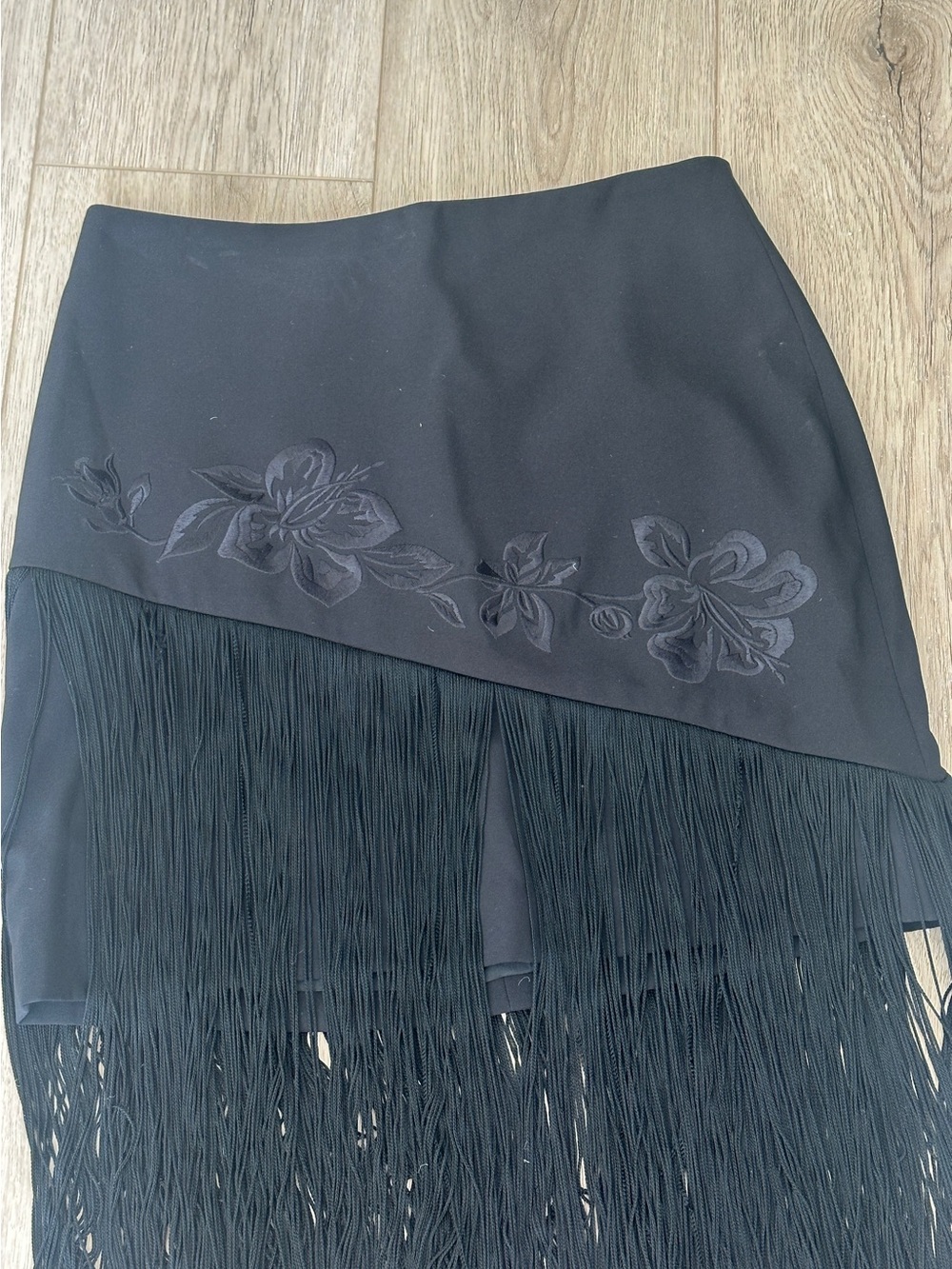 Cache vintage fringe asymmetrical skirt - Picture 3 of 8